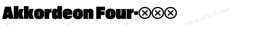 Akkordeon Four字体转换